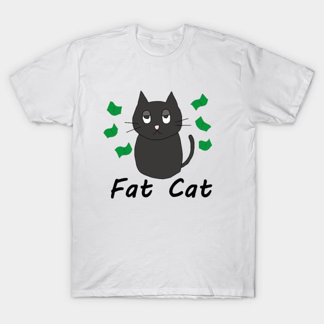 Fat Cat T-Shirt by Melodezii